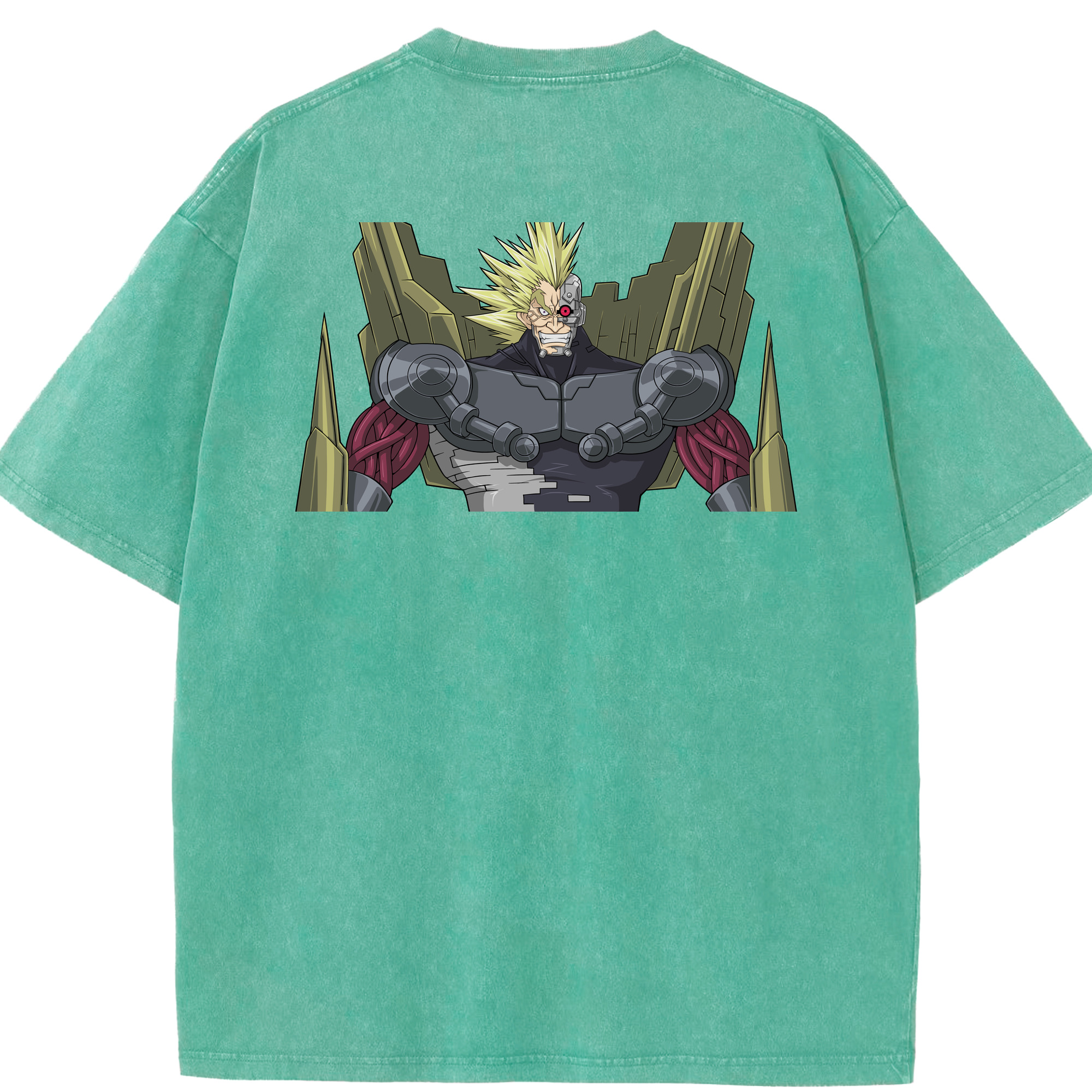 （画像用） 遊☆戯☆王 Yu-Gi-Oh! 綿100% ヴィンテージ風 半袖Tシャツ（背面プリント）